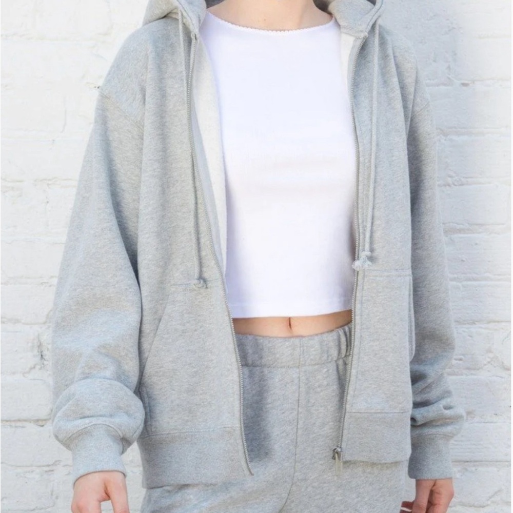 Brandy Melville Grey Christy Hoodie